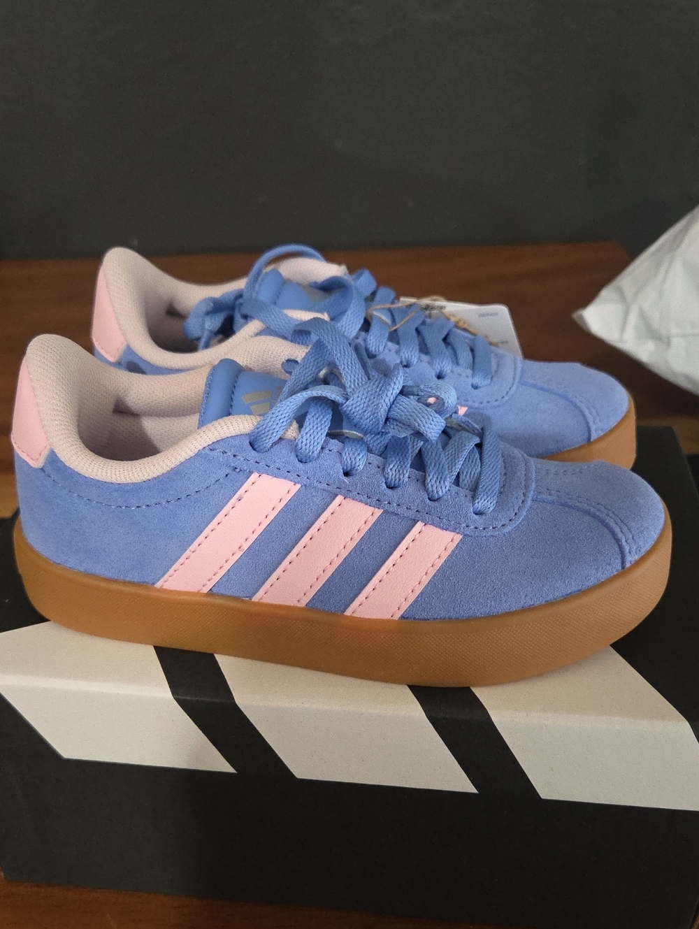 Adidas VL Court Suede Size 10 1/2 kids NWT